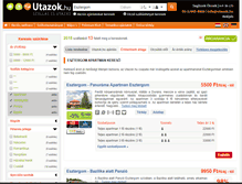 Tablet Screenshot of apartmanok-esztergom.utazok.hu