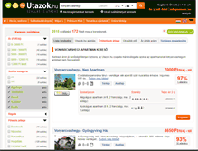 Tablet Screenshot of apartmanok-vonyarcvashegy.utazok.hu