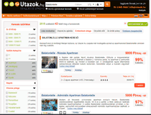 Tablet Screenshot of apartmanok-balatonlelle.utazok.hu