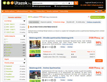 Tablet Screenshot of apartmanok-balatongyorok.utazok.hu